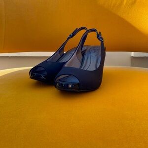 Life Stride, Size 6, Black, Sling Back Heels, Soft System Heels